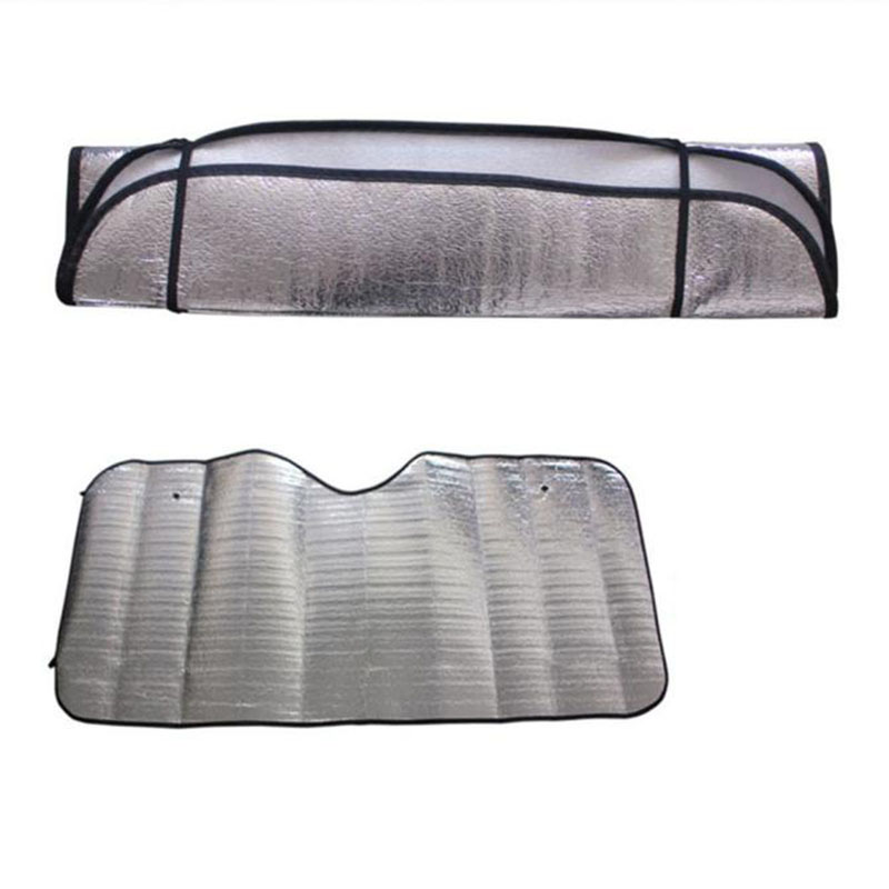 1Pc Casual Opvouwbaar Voorruit Visor Cover Voor Achter Block Window Zonnescherm Aluminiumfolie Autoruit Folies Bescherming