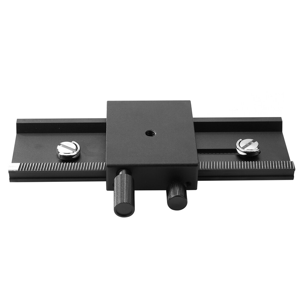 2 voies FOTOMATE LP-01 Macro Rail de mise au point curseur pour Can & n Nik & n S & ny Pentax DSLR 1/4 "vis de mise au point mobile