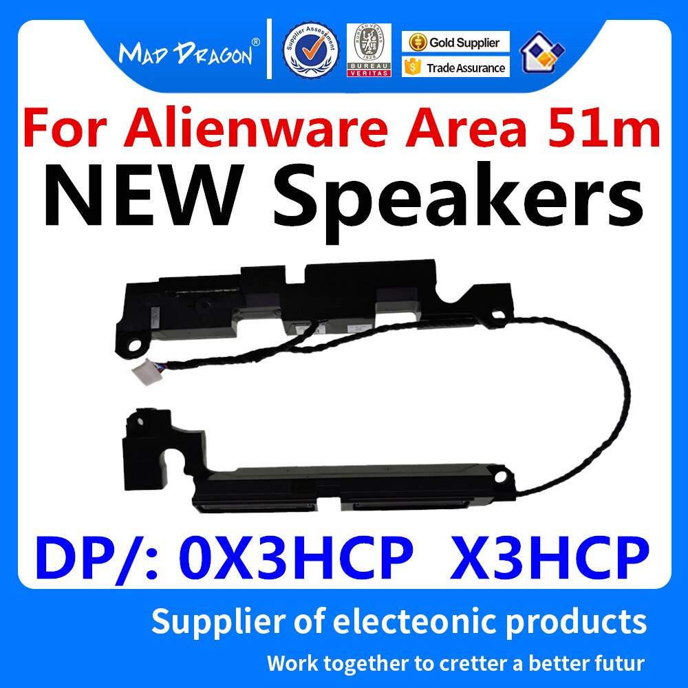 Original Laptop speakers Left Right Replacement Speakers For Dell Alienware Area 51m ALWA51M speakers 0X3HCP X3HCP