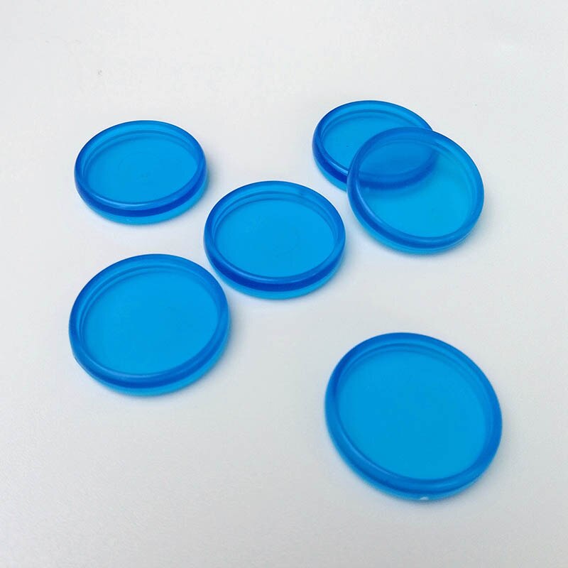 12PCS 23MM Notebook Binding Buckle Mushroom Disc Notebook Binding Notepad Plastic Loose-leaf Plastic Disc Buckle Paper Clip Ring: sky blue