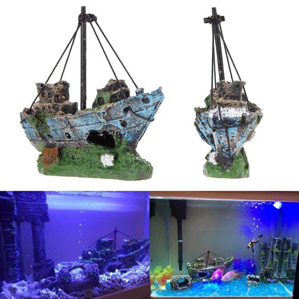 Aquarium decoratie aquarium accessoires ornament grot landschap kastelen corsair schip