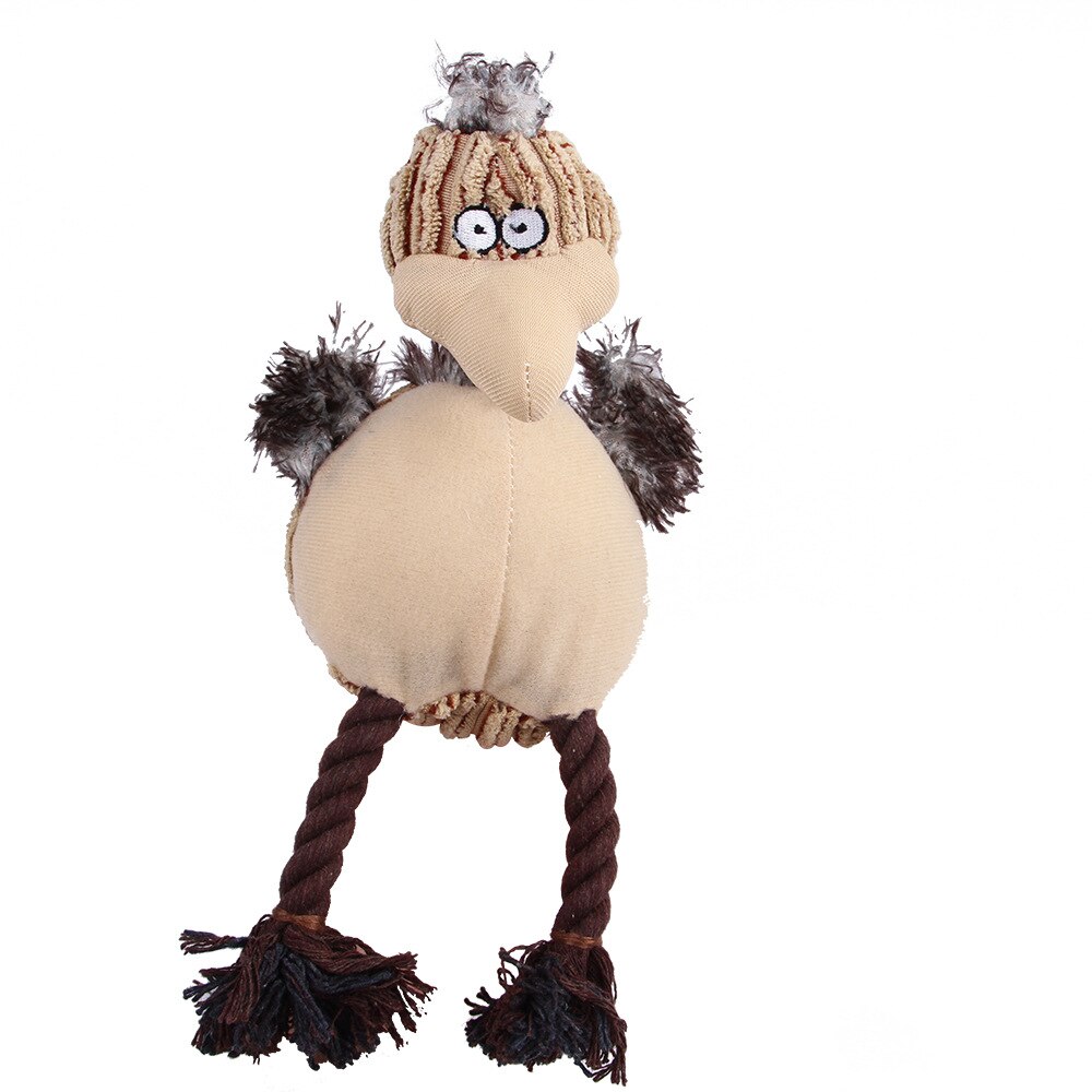1pc Knuffel Hond Speelgoed Bite Resistant Cleaning Tanden Hond Chew Puppy Speelgoed Cartoon 17 Stijlen Dier Huisdier speelgoed Voor Katten Honden: white