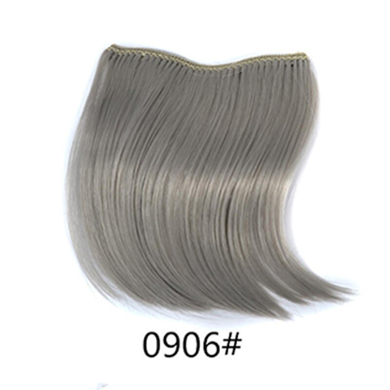 1pc 12 färger snygga tjejer clip on clip framtill bang lugg hårförlängning bit tunna mini peruk horn förläng luggen: 0906