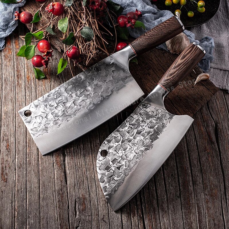 Forged Hammer Chopping Knife Boning Knife Kitchen Kitchen Knife Stainless Steel Meat Cleaver Slicing Knife Cooking Knife