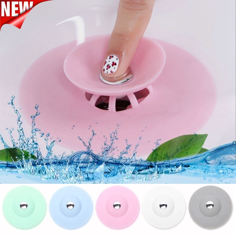 Kitchen Rubber Bath Tub Sink Floor Drain Plug Kitchen Laundry Water Stopper Tool Laundry Bathroom Bathtub Drain Press