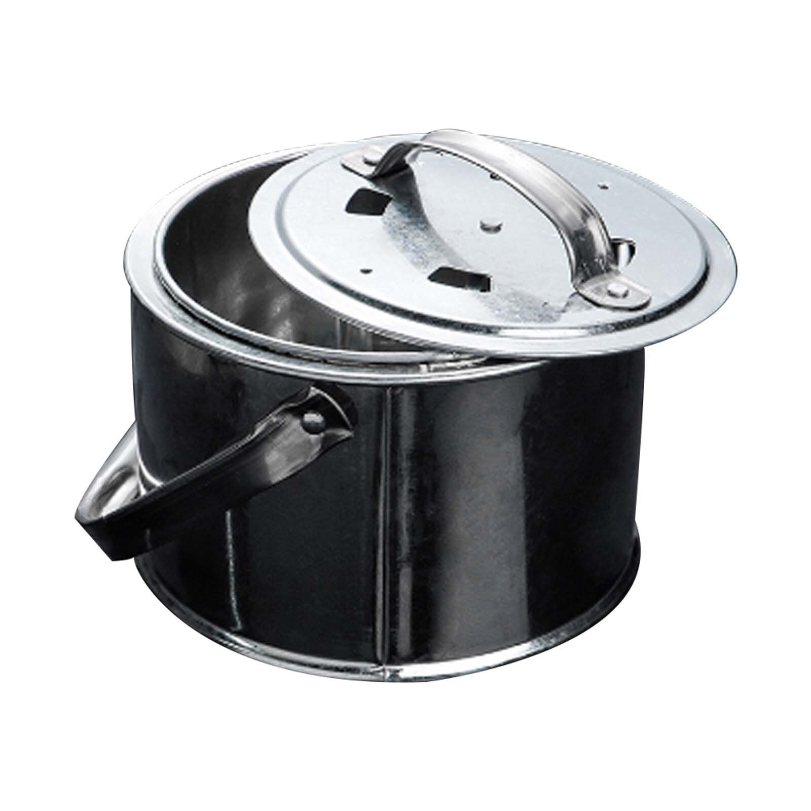 Outdoor Heaters Patio Heaters Portable Courtyard Metal Portable Grilling Brazier Wood Charcoal Burning Stove Обогреватель: Silver