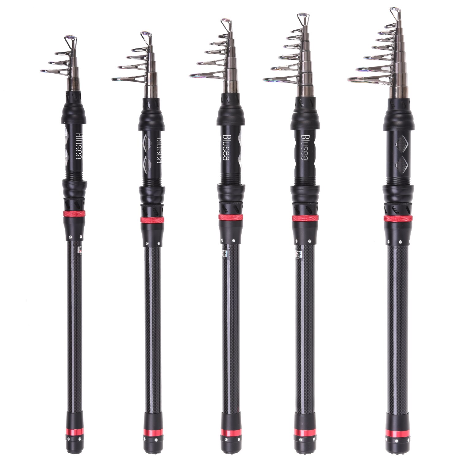 Blusea Hengel En Reel Combo Carbon Fiber Telescopische Hengel Met Spinning Reel Combo Carrier Bag Case