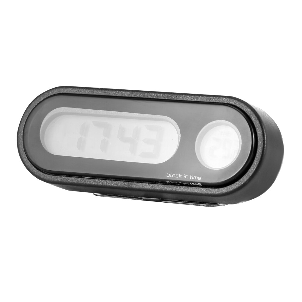 2 in 1 kannettava auto digitaalinen lcd-kello ja lämpötilanäyttö elektroninen kellolämpömittari led-näyttökello akulla