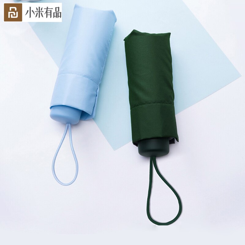 2 Kleuren Youpin Umbracella Fiber Ultralight Regenachtige Zonnige Paraplu Sterk Winddicht Paraplu Ultra-Kleine Draagbare Paraplu