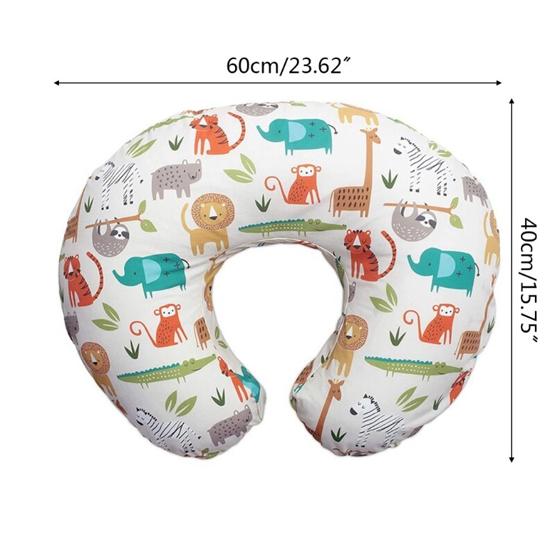 Almohadas de lactancia para bebé recién nacido, funda de cojín de lactancia en forma de U, 124D