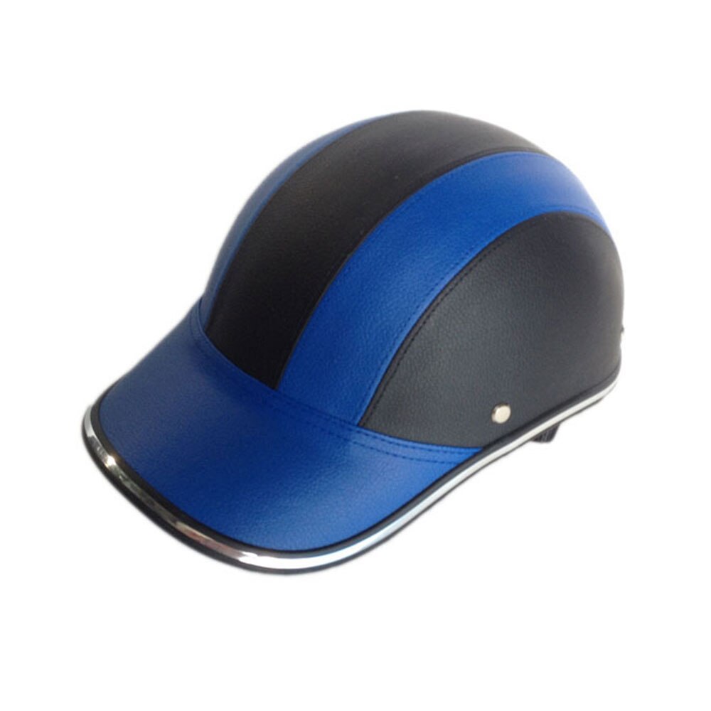 Helm ABS + PU Fietsen Baseball Cap Outdoor Motorfiets Half Open Gezicht Veiligheid