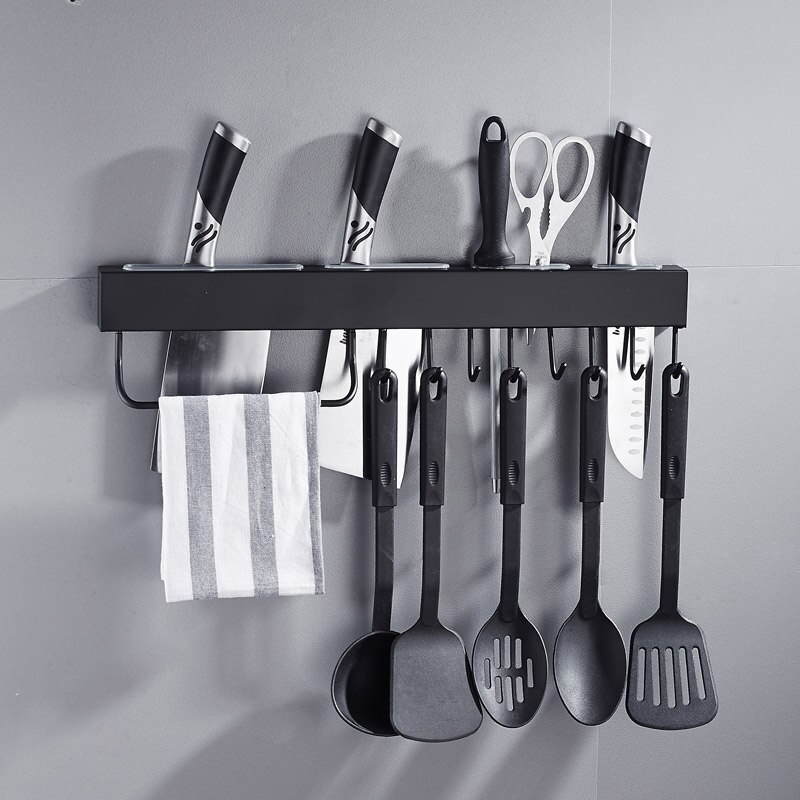 Keuken Muur Opknoping Mes Plank Rvs Hanger Keuken Rekken Tool Opbergrek Muur Haak Keuken Hardware Levert