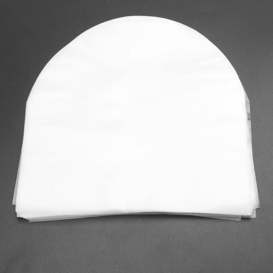 100pcsPE 7inch Paper Vinyl Record LP LD Record Plastic Bags Antistatic Record Sleeves Outer Inner Plastic Clear Cover Container