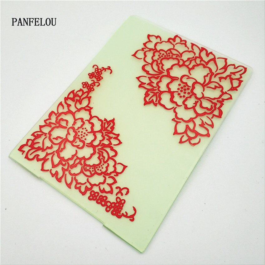 PANFELOU Easter Lace border card Embossing folders Plastic For Scrapbooking DIY Template Fondant Cake Photo Album Card Making