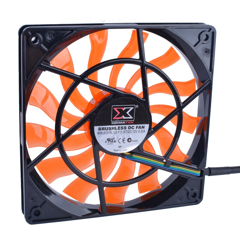 XIGMATEK 120mm fan 120x120x15mm 12V 0.32A Computer CPU four-wire PWM ultra-thin cooling fan.The thickness is only 15mm