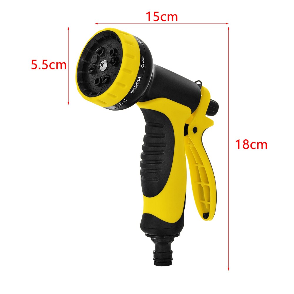 Multifunctionele 10 in 1 multifunctionele tuin waterpistool kop zachte grip handvat tuinslang pijp waterpistool sproeier bewatering