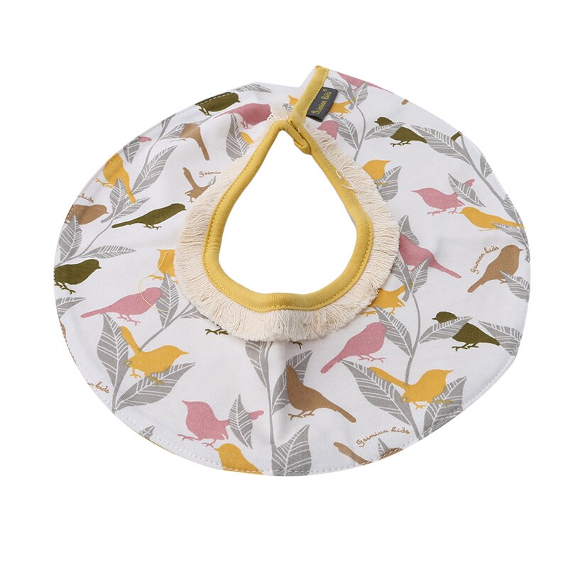 Baby Slabbertjes - 28cm Diameter - Cartoon Patroon - Katoen - Unisex Voedingsschort