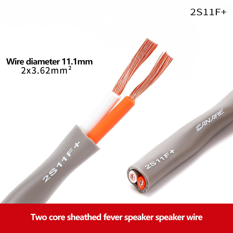 CANARE Speaker Cable 2S7F 2S9F 2S11F Super Supple 2 Core Audio Surround Oxygen Free Copper KTV stage Wire For Fixed Install