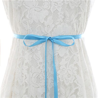 Diamond Gold Steentjes Wedding Riem Handgemaakte Crystal Sash Dunne Bruids Riem Voor Trouwjurk J179G: blue