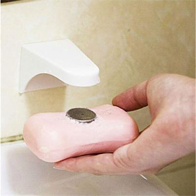 Saboneteira magnética de parede, suporte para sabonete para banheiro, armazenamento para chuveiro
