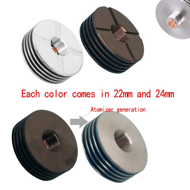 1Pcs Metalen Adapter Connector Draad 510 Tot 510 Sigaret Koellichaam Adapter Connector Quick Connect Product Adapter 22Mm 24Mm