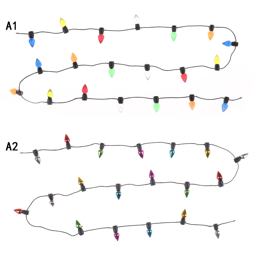 1pc 0.5m Casa di Bambola Decorazione Puntelli Impermeabile Di Natale Luce Colorata ah Condotto La Luce Della Stringa per La Cerimonia Nuziale Del Partito di Natale