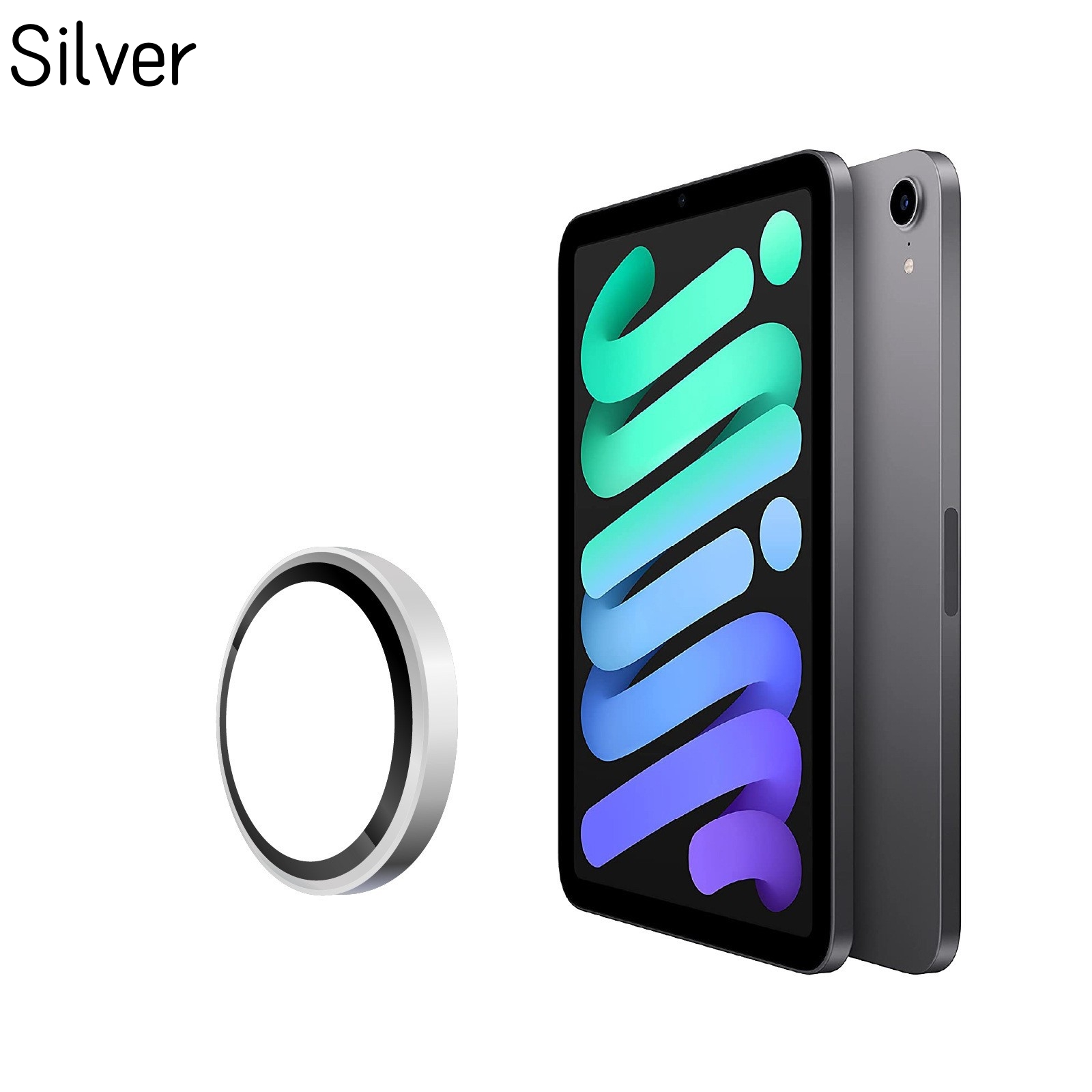 Protezione dell'obiettivo per Mela iPad 10 10.9 "2022 aria5 4 ipad mini 6 Obiettivo posteriore in vetro temperato HD Pellicola trasparente Accessori: ELEVEN / Argento