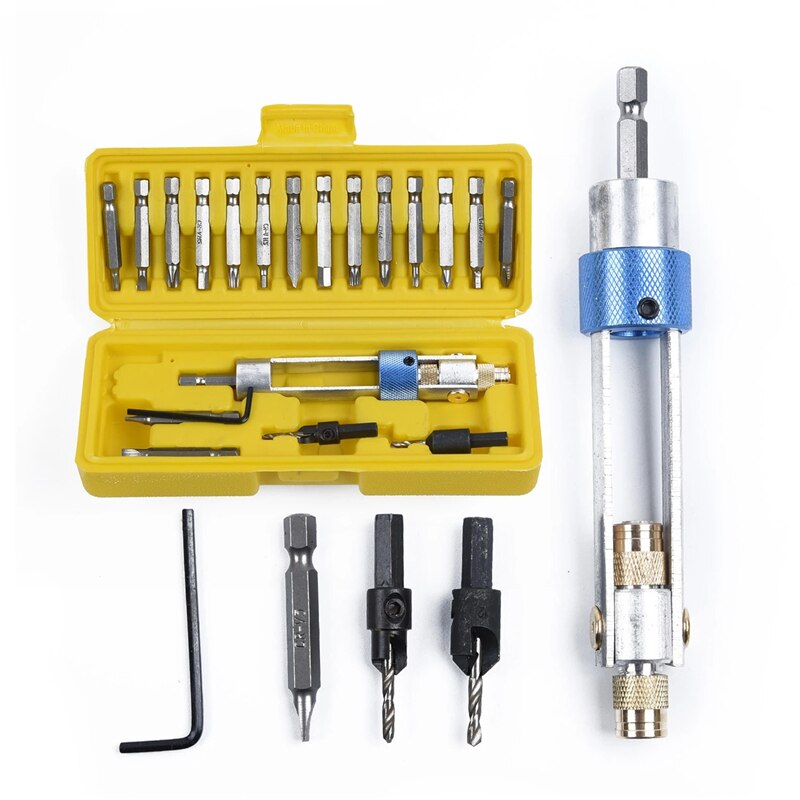 20Pcs Swap Drill Bit Rotary Tool HSS Screwdriver Flip Drive Half Time Drill Driver Swivel Head Quick-Change Driving Repair Kit