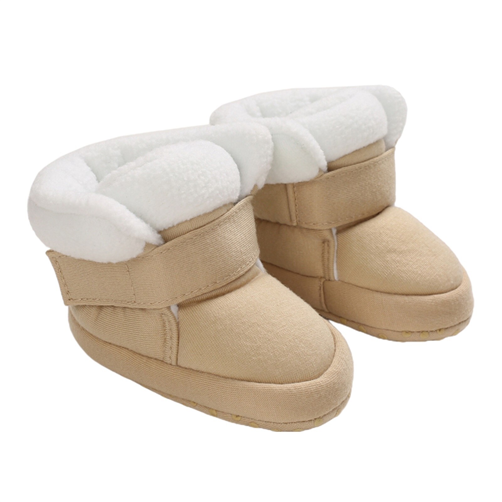Baby Mädchen Schnee Schuhe Winter Stiefel Baby Pelzigen Plüsch Warme Winter Schuhe Kleinkind Baumwolle Schuhe Prewalker 0-18M: D / 0-6 Monate