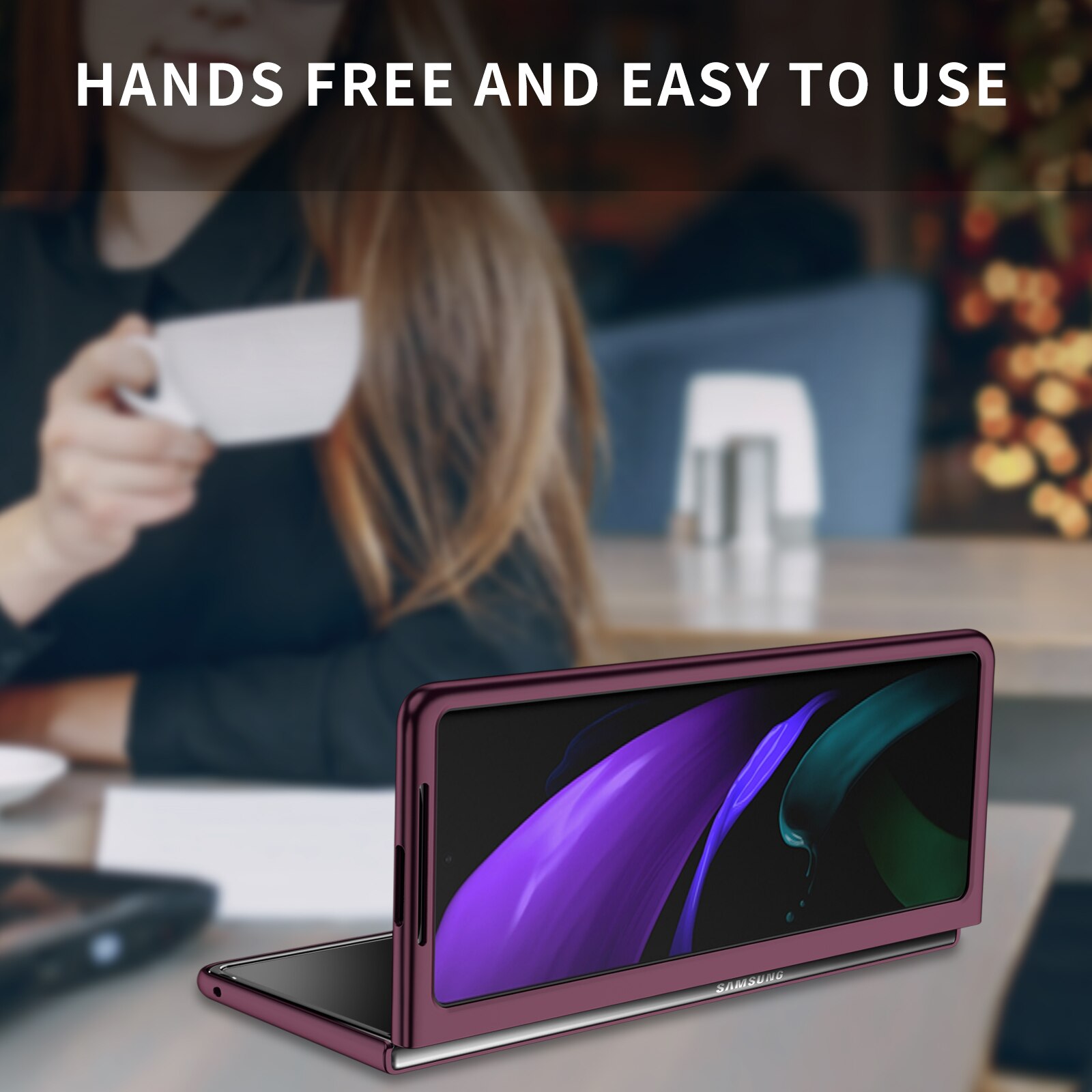 Custodia protettiva sottile sottile antigoccia per Samsung Galaxy Z Fold 2 3 Fold3 Fold2 5G telefono antiscivolo Coque Fundas