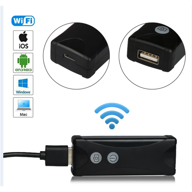 Draadloze Wifi Box Voor Android Usb Endoscoop Camera Usb Snake Inspectie Camera Ondersteuning Ios Android Pc Wifi Endoscoop