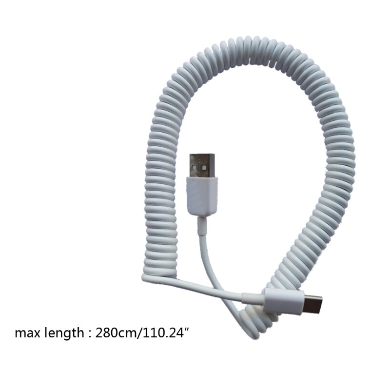 Type C Coiled Cable Wire Mechanical Keyboard GH60 USB Cable Type-C to USB Cable 090F