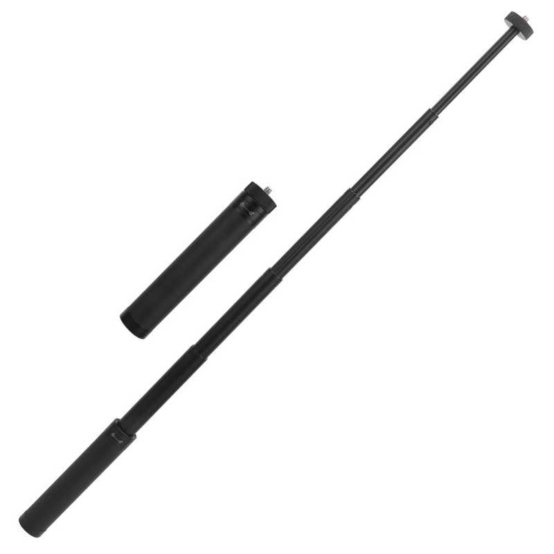 6 Sections Telescopic Tripod Extension Rod Mini Portable Selfie Stick with 1/4in Screw for Camera Tripod Smartphone