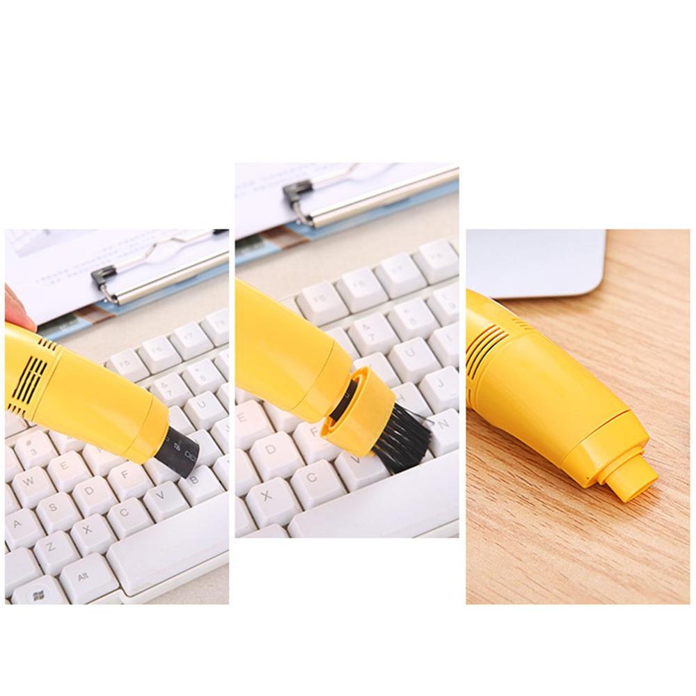 Usb-computertoetsenbord, stofzuiger, klein formaat, mini-stofzuiger voor pc, laptop, desktop, verwijder stof, borstel, thuiskantoor, bureau
