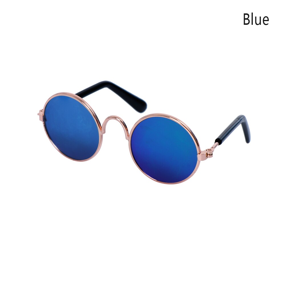 Veelkleurige huisdierzonnebrillen, coole brillen, foto's, rekwisieten, kattenbrillen, bescherming, kleine hond, kattenfoto's, rekwisieten: Blauw