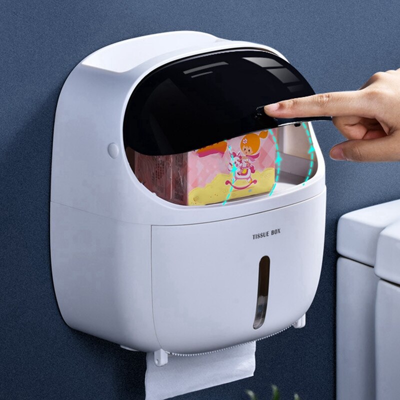 Toiletpapierhouder houder voor toiletpapier badkamer toiletpapier opbergdoos toiletrolhouder robotvorm