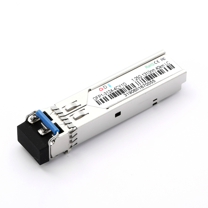 1.25G SFP 1310nm 40KM r connectorCompact Transceive LC Fibra Dupla