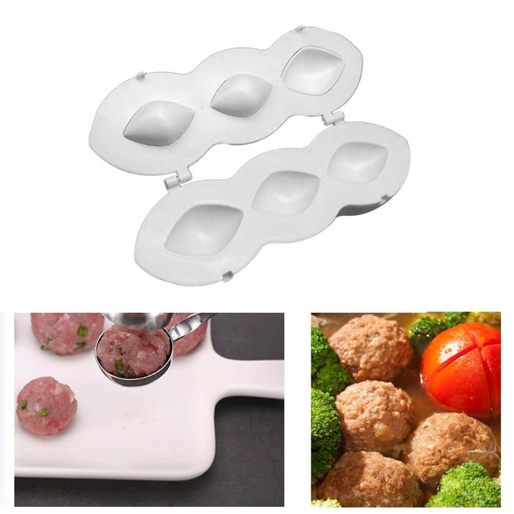 Molde Manual para hacer albóndigas, herramientas de cocina, aparato de relleno, procesador de carne picada, Rollo, Decoración de Pastel y postre