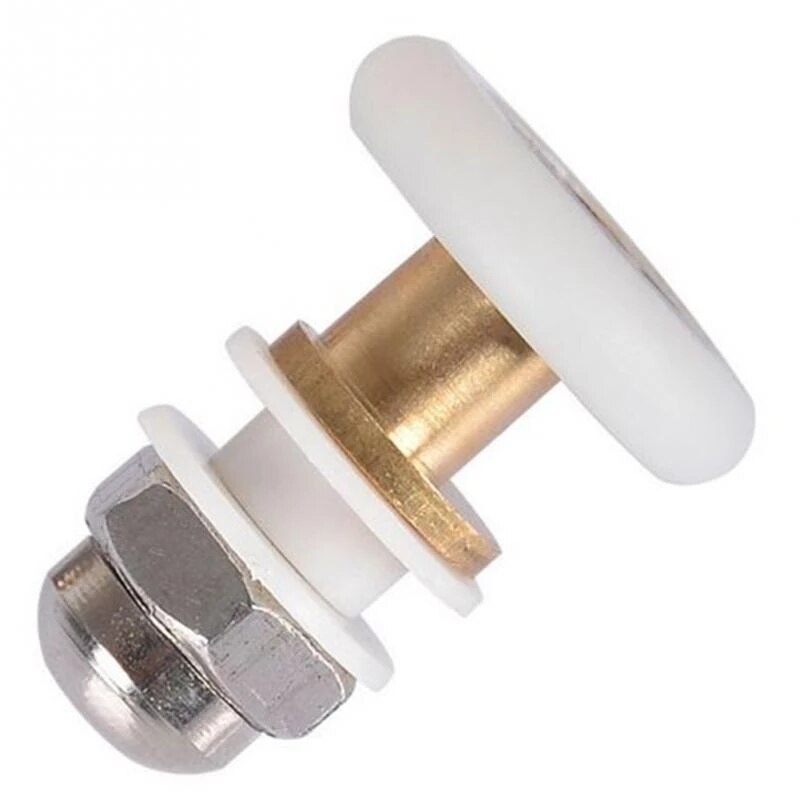 8 STKS Wielen Kit Voor Douchecabine Deuren Wiel 23 25 27mm Top Bottom Dubbel Met Knop Mount voor Glas