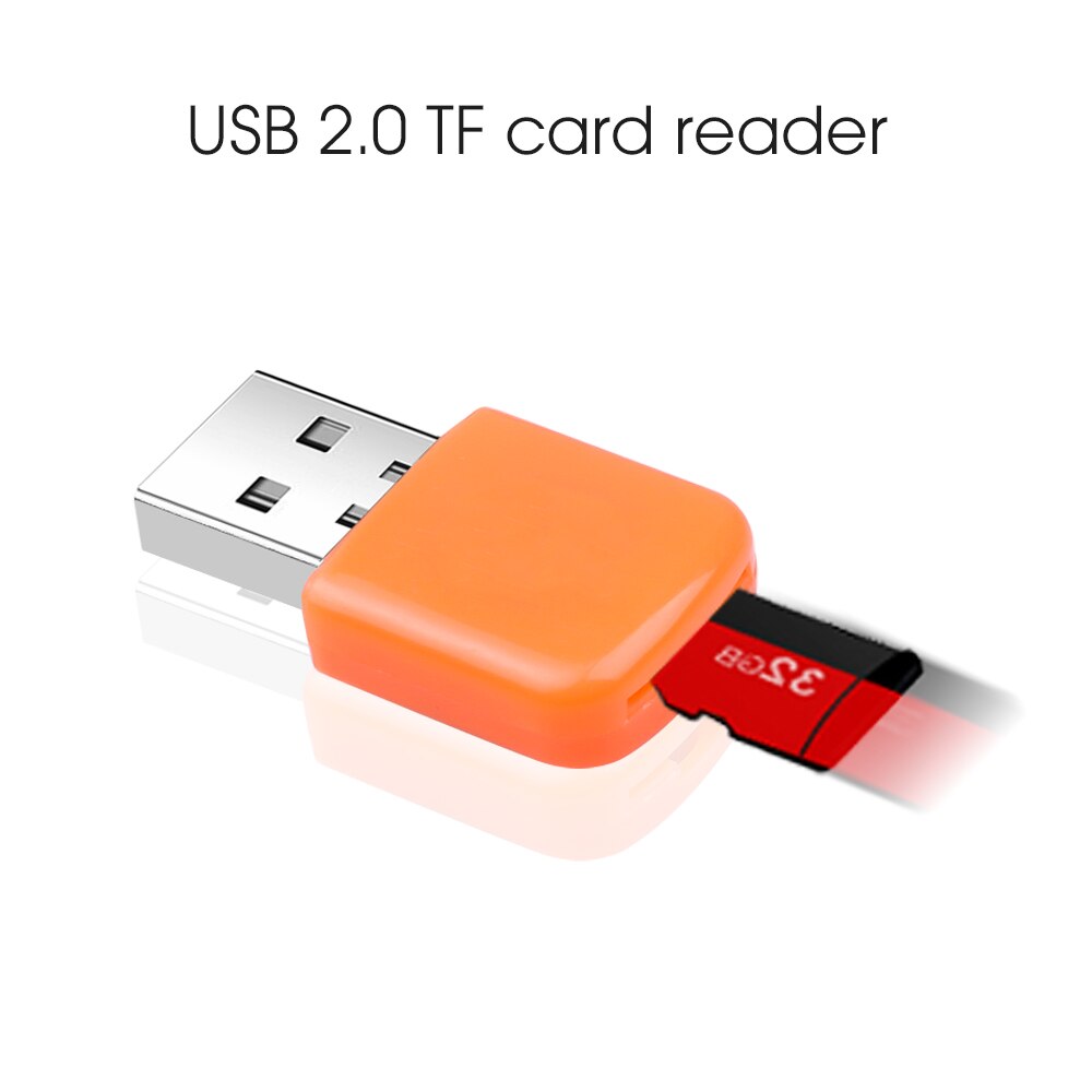 KEBIDU-Lector de tarjetas Micro SD con ranura para tarjeta TF, miniadaptador USB 2,0, SDXC, SD, TF, para ordenador y PC