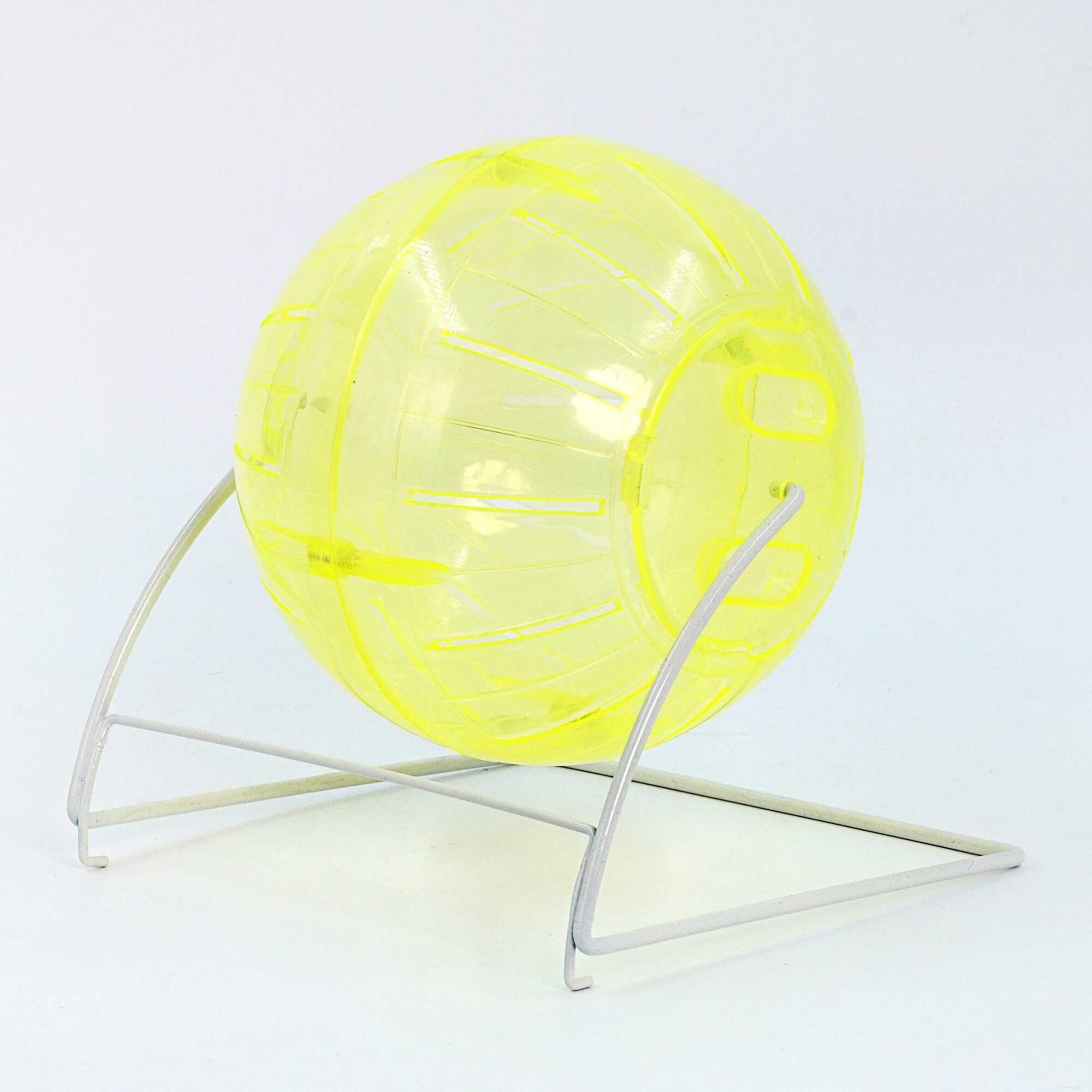 Bola de Ejercicio de hámster con Soporte 11.5cm (Color Aleatorio) Rueda de Ejercicio Multifuncional Animales Pequeños para Hámster Sirio Hámster Enano Ratones Jerbos Seda Dorada Oso Shih Tzu