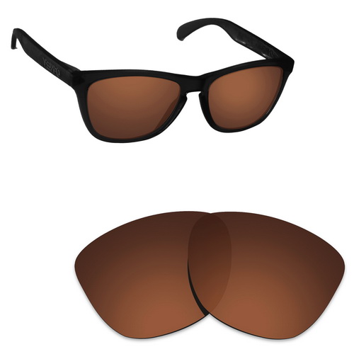 Verres de rechange polarisants Oakley Frogskins | Verres de rechange, variétés de montures, pour Oakley Frogskins: Brown