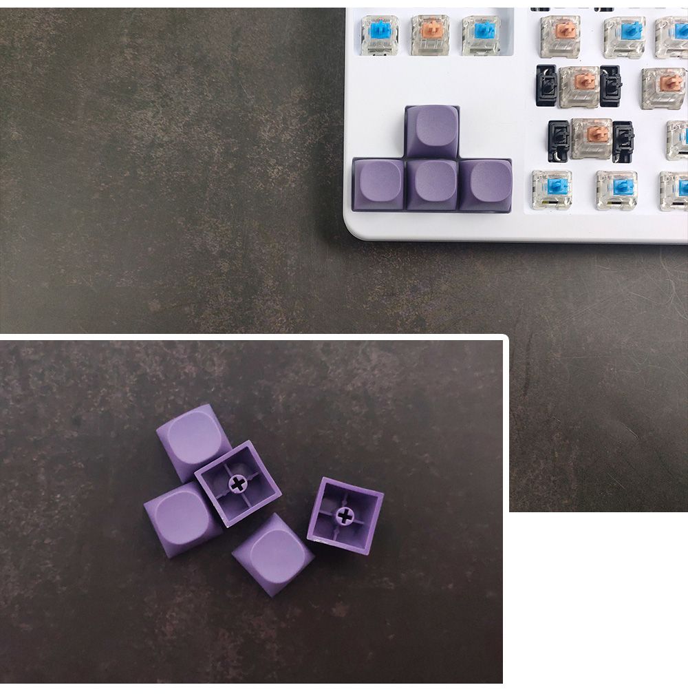 NPKC MA Profile PBT Keycaps 10PCS Blank 1u Keycap for Cherry MX Switch Keyboard Mechanical Key Caps DIY Custom Key Cap: Amber