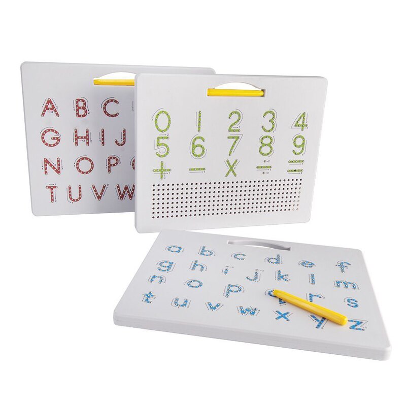 2 In 1 Magnetic Drawing Board Alphabet Letter Tracing Board Educational Letters Read Write Learning Alphabet toys Preschool