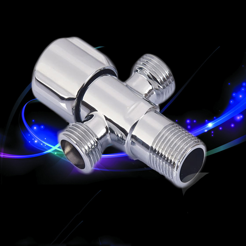 Bathroom Accessories Triangle Three-way Angle Valve Toilet Bidet Shattaf Diverter Equal Tee Joint Filling Valve T-adapter