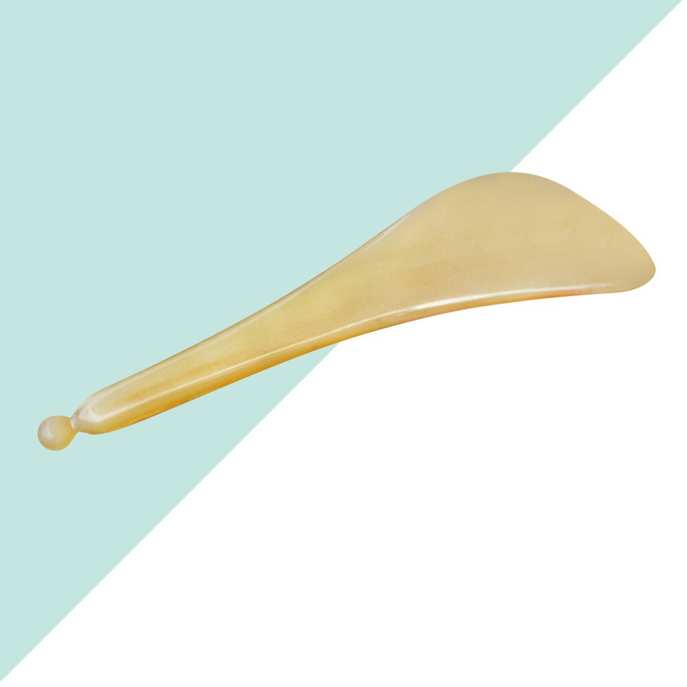 1pc øjen massagepind naturligt yak horn spids pind oksehorn skønhedsmassage pind multifunktions øjen massager til kvinder mand brug si