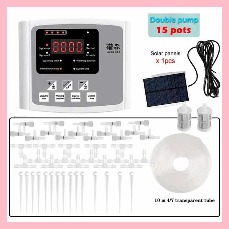 The solar powered automatic drip irrigation kit sy... – Vicedeal