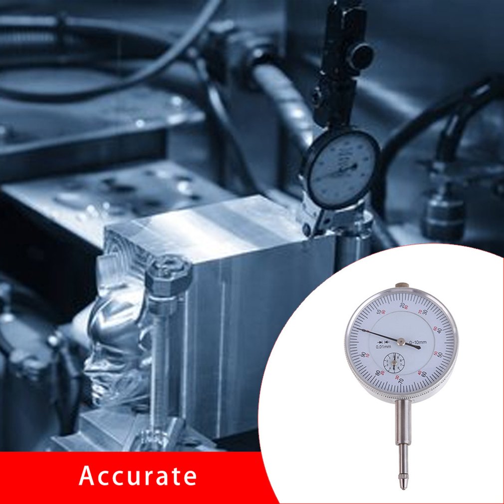 Precisie 0.01Mm Dial Indicator Gauge 0-10Mm Meter Precieze 0.01Mm Resolutie Indicator Gauge Mesure Instrument Tool