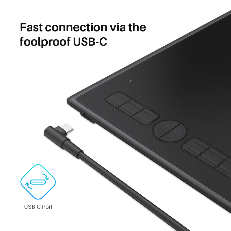 HUION Inspiroy H580X Graphics Tablet For Beginners Drawing 10th Anniversary Pen Tablet Android Support With 8 Programmable Keys