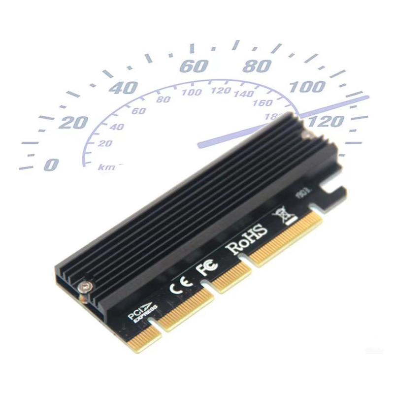 Adaptador M.2 NVME Raiser PCIE a M2, indicador LED para ranura PCI Express GEN3, Compatible con PCIE X16 X8 X4, 2230-2280 M2 SSD